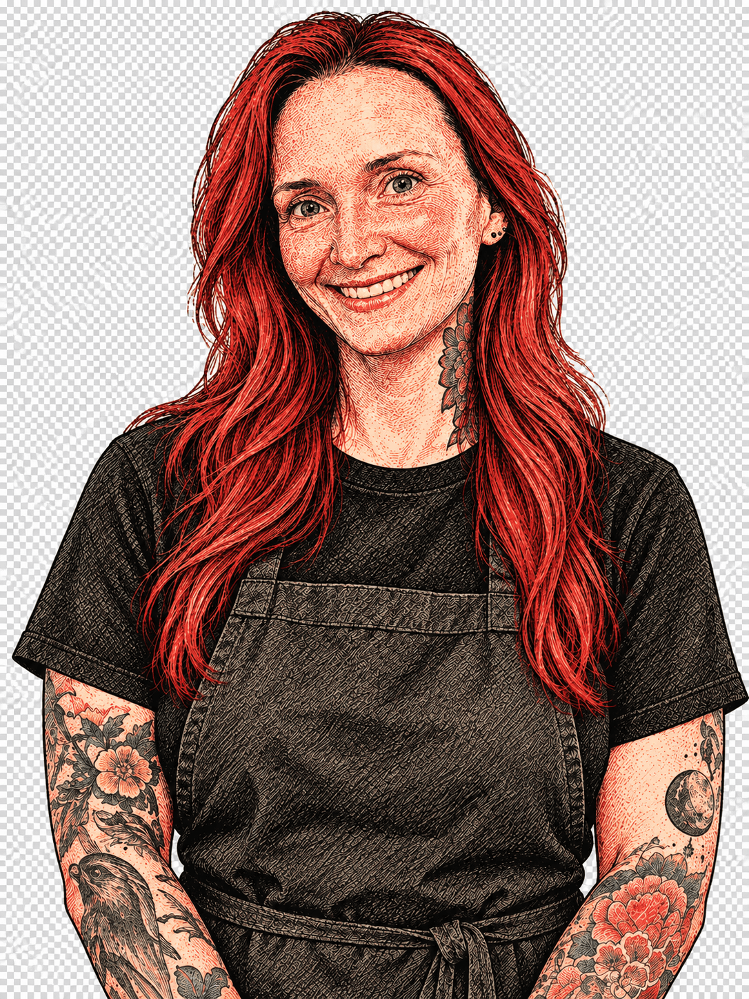 Editorial illustration of Haley